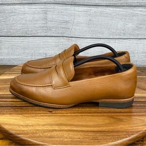 Wolf and Shepherd Penny Loafer Honey Tan Leather Slip On Men’s Shoe Size 9.5